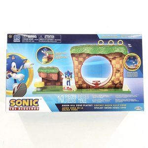 Sonic The Hedgehog 10 Piece Playset With Figure Green Hill Zone Go SEGA 60th Toy